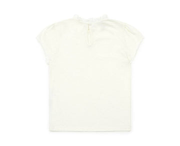 T-shirt met kant - creme - Bonton